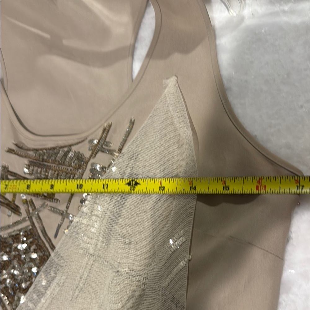 Sachin + Babi Beige Sequin Dress - Picture 7 of 7